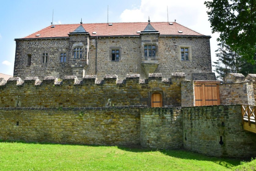 Former Water Castle Budyně Nad Ohri, Budyně nad Ohří, Czech Republic (Czechia)